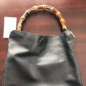 Vintage bamboo handle GUCCI purse